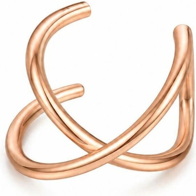 SARINES Earcuff v růžově zlaté barvě s dvojitou linií S1508