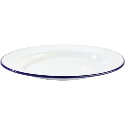 APS Talíř mělký 260 mm, bílo-modrý Enamelware