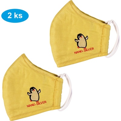 Respinano Nano rouška s aktivním stříbrem dětská zlatá 2 2 ks – Zboží Mobilmania