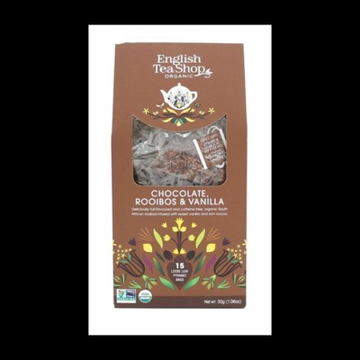 English Tea Shop Čaj Rooibs čokoláda a vanilka 15 pyramidek bio