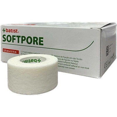 MAPO Medical Náplast fixační Softpore 2,50 cm x 9,15 m netkaný textil