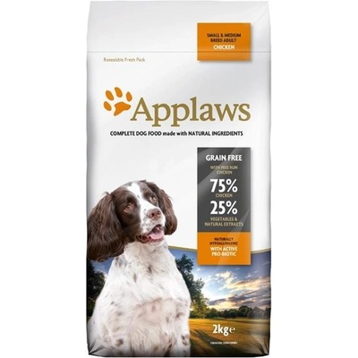Applaws Dog Dry Adult Small & Medium Breed Chicken & Lamb 2 kg
