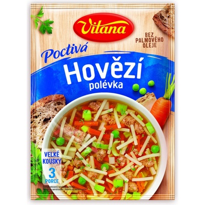 Vitana Poctivá hovězí polévka 78 g