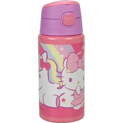 Gim Алуминиева бутилка за вода Gim - Hello Kitty, 500 ml (557-96248)