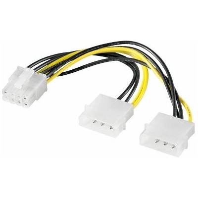 PremiumCord Redukcia napájania 2x MOLEX PCI-e 8pin kn-13