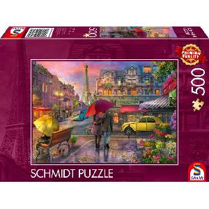 Schmidt Spiele Пъзел Schmidt от 500 части - Париж в дъжда (59713)