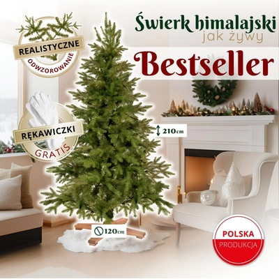 Springos CT0257 HIMALÁJSKY SMREK PREMIUM 210 CM