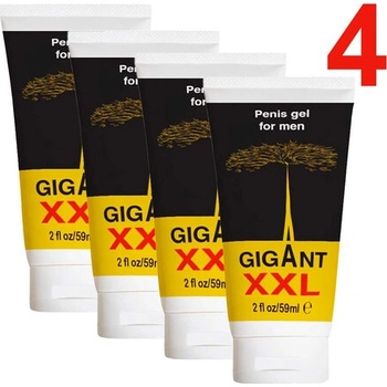 4 x Gigant XXL gel за уголемяване на пениса Гигант гел платинум 4x60мл