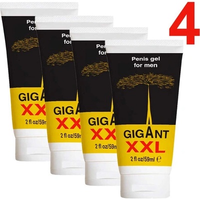 4 x Gigant XXL gel за уголемяване на пениса Гигант гел платинум 4x60мл