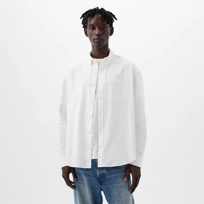 Gap košile oxford standard fit bílá