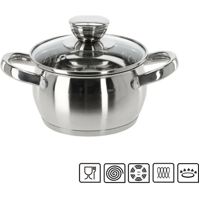 Pro-Tech shop Nerezový hrniec s pokrievkou 1l 14cm Belly 68420