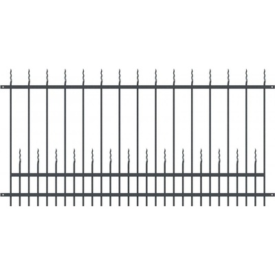 Kovové plotové pole PLP20 š. 2000 x v. 1200 mm