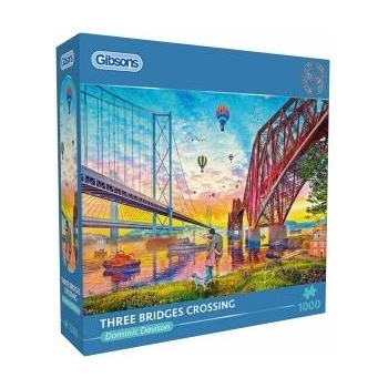 Gibsons Puzzle 1000 pieces Three Bridges / Scotland