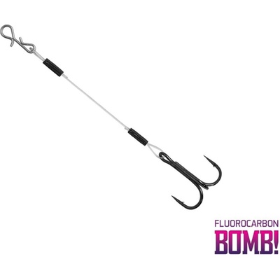 Delphin Přívlačový návazec Bomb! Twisto Rigs Fluorocarbon 3ks - #6/8cm