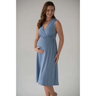 Bambusová nočná košeľa na dojčenie Star Light Blue