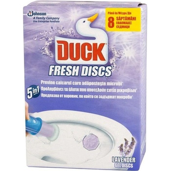 DUCK Ароматизатор за тоалетна Duck Fresh Discs, гел, лавандула, 3 (5020100387)