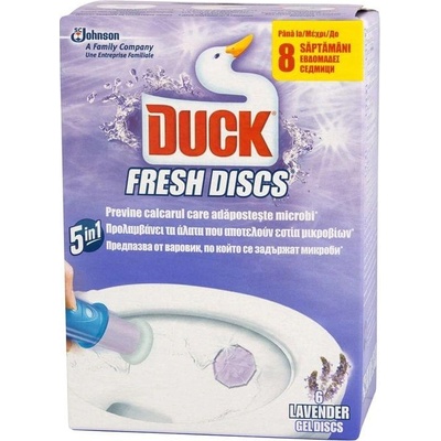 DUCK Ароматизатор за тоалетна Duck Fresh Discs, гел, лавандула, 3 (5020100387)