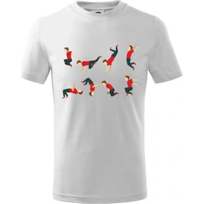 Parkour abeceda tričko Biela