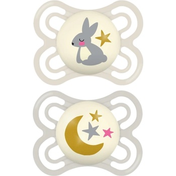 MAM Perfect Night 0+ months биберон Beige/ Grey 2 бр