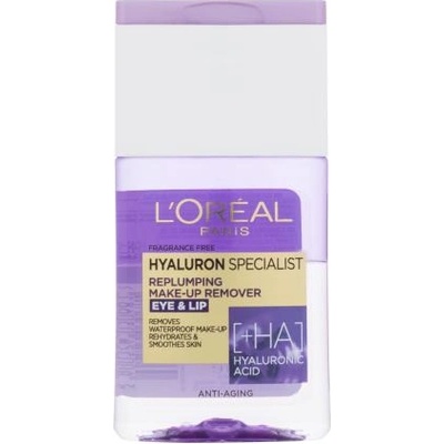 L'Oréal Hyaluron Specialist Replumping Make-Up Remover хидратиращ продукт за почистване на грим от очи и устни 125 ml