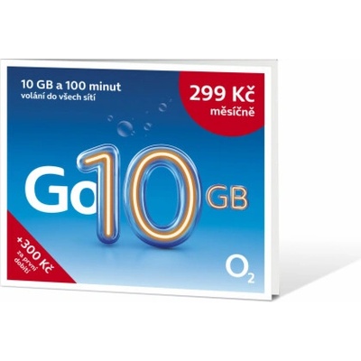 O2 Předplacená karta Go 10 GB