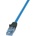 LogiLink CPP025 patch CAT6A / U/UTP, RJ45, 25m, modrý