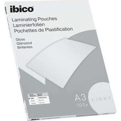 Laminovací fólie "Light", 80 mikronů, A3, lesklá, 100 ks, IBICO 627311 – Hledejceny.cz