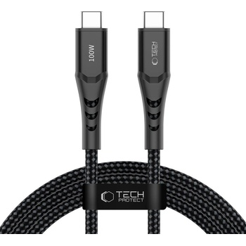 Tech-Protect ub11t ultraboost type-c cable pd 100w / qc3.0 200cm black (5906302390724)