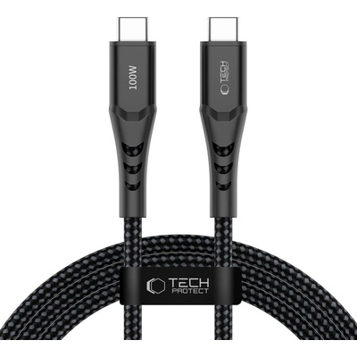 Tech-Protect ub11t ultraboost type-c cable pd 100w / qc3.0 200cm black (5906302390724)