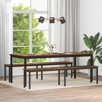 vidaXL Пейка Старо дърво 200 x 35 x 45 см Инженерно дърво (892612)