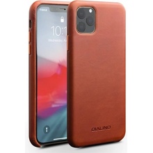 Pouzdro Qialino kožené iPhone 11 Pro Max - hnědé