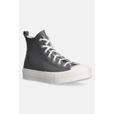 Dětské kožené kecky Converse CHUCK TAYLOR ALL STAR EVA LIFT šedá barva, A09259C EUR 39