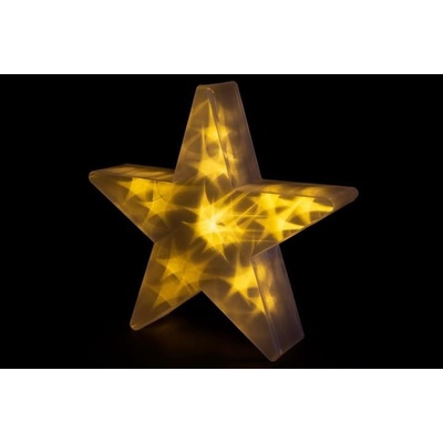 Nexos 33205 Vianočná hviezda s 3D efektom - 35 cm, 20 LED, teplá biela
