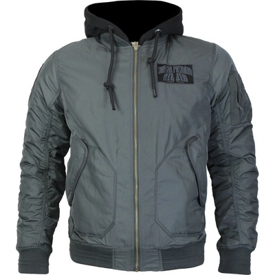 Yakuza Premium pánská bomber bunda 3961 tmavě šedá – Hledejceny.cz