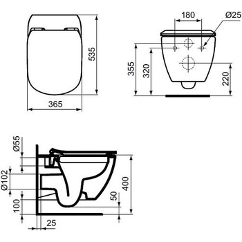 Image 1 of Ideal Standard Tesi T558801