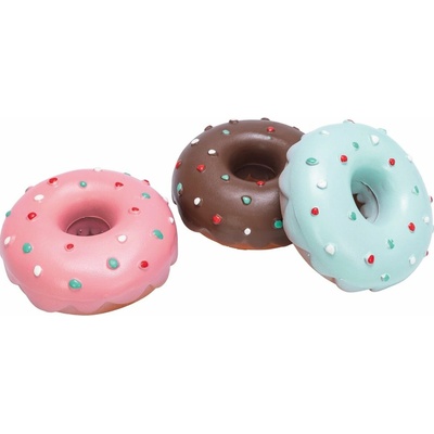 KAR Hračka pre psa Donut latex mix farieb 12 cm