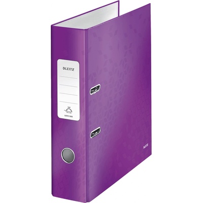 Leitz Pákový pořadač 180 Wow, purpurový, lesklý, 80 mm, A4, PP/karton