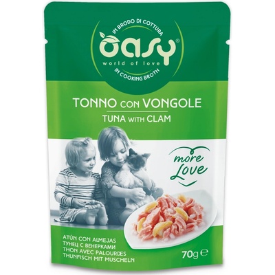 Oasy More Love tuniak a mušľa 70 g