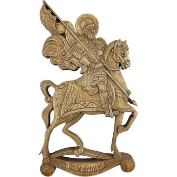 ИКОНА ДЪРВОРЕЗБА СВЕТИ МИНА