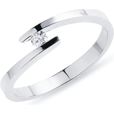 Klenota Minimalistický zásnubný prsteň s diamantom k0552012
