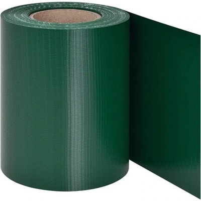Strend Pro Páska EUROSTANDARD, 190 mm, L-35 m, tieniaca, zelená, krycia, na plotové panely, s 20 klipsami, 450g/m², PVC, RAL6005