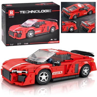 Reobrix Stavebnice Sportovní Auto R8 Červené 413 ks