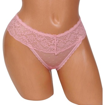 Дантелена прашка в розово