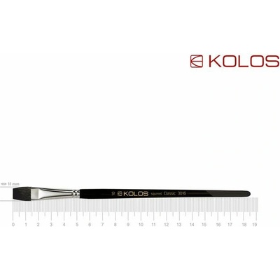 Plochý štetec z veveričky KOLOS Classic 3016 - č. 10
