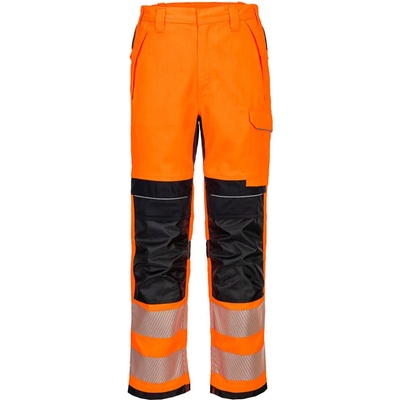 Portwest PW3 FR HVO pracovné nohavice FR414 oranzovacierna