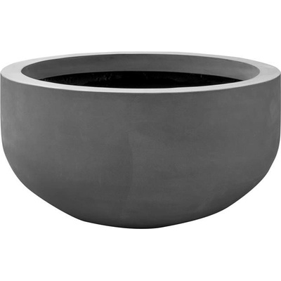 Pottery Pots květináč City bowl S šedý Natural Fiberstone 92 x 50 cm