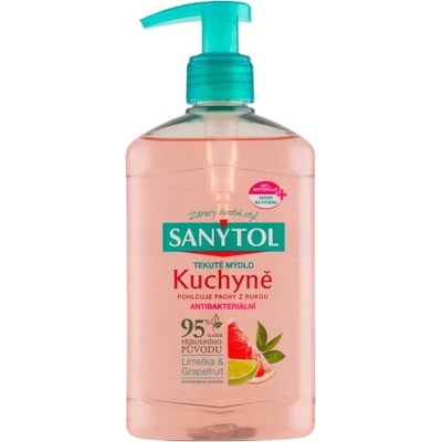 Sanytol antb. mýdlo 95% přír. složení kuchyně Limetka&Grapefruit 250 ml