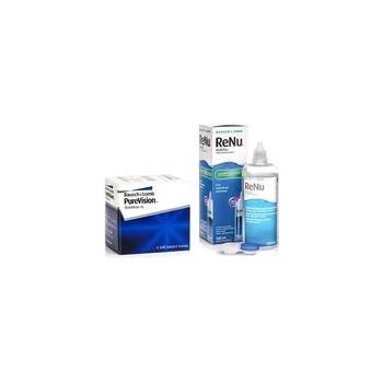 Image 1 of Bausch & Lomb PureVision (6 лещи) + ReNu MultiPlus 360 ml с кутия