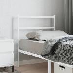 vidaXL Метална резервна табла за легло, бяла, 80 см (355441)