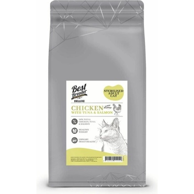 Best Breeder DELUXE Cat Chicken with Tuna & Salmon Sterilised Adult 1,5 kg